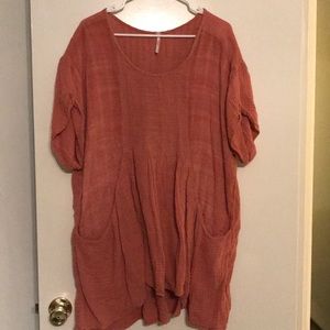 Free people coral tunic/dress